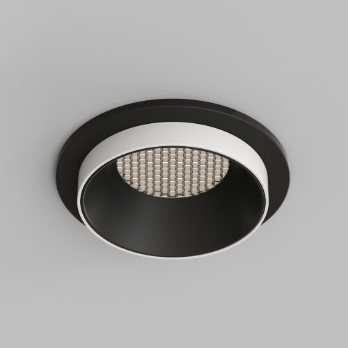 DK2400-BK Встраиваемый светильник, IP 20, 50 Вт, GU10, черный, алюминий. Фото 3
