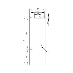 Заглушка металл 9030 сталь 1 мм