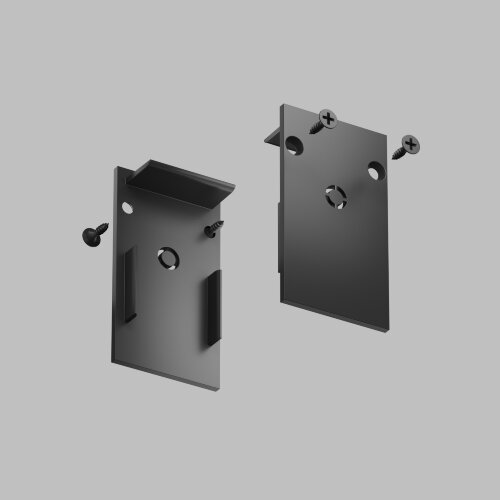 TR2107-BK Торцевые заглушки для шинопровода SMART черные (комплект 2 шт).