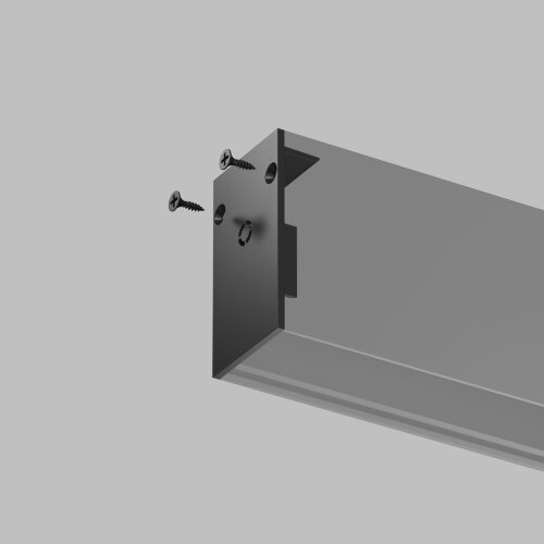 TR2107-BK Торцевые заглушки для шинопровода SMART черные (комплект 2 шт). Фото 2