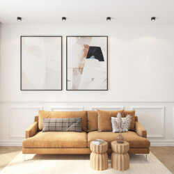 Светильник накладной LUND, IP 20, до 15 Вт, GX53, LED, черный, алюминий, Denkirs DK2601-BK