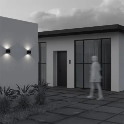 Настенный светильник Блок / Block 3000K 10Вт IP 65 (Черный) O507WL-L10B3K