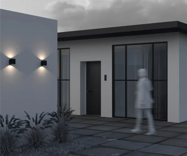 Настенный светильник Блок / Block 3000K 10Вт IP 65 (Черный) O507WL-L10B3K - фото 7