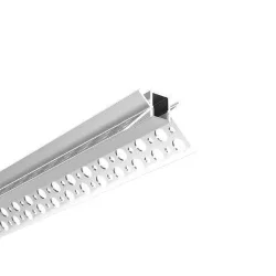 Алюминиевый профиль встраиваемый в гипсокартон 345 (2500*44*25,5мм с рассеивателем, внутренний угол)