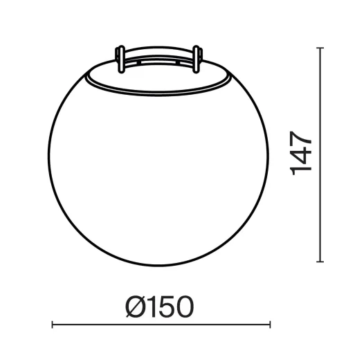Подвесной светильник Луна / Luna Parity 4000K 10Вт 170° (Черный) TR125B-10W4K-B - фото 8