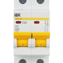 Выключатель автоматический модульный 2п C 63А 4.5кА ВА47-29 KARAT IEK MVA20-2-063-C