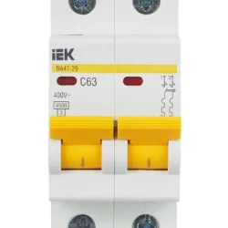 Выключатель автоматический модульный 2п C 63А 4.5кА ВА47-29 KARAT IEK MVA20-2-063-C