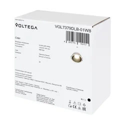 Встраиваемый светильник VGL7379DLB-01WB - GU10x1 (Черный и белый) VGL7379DLB-01WB