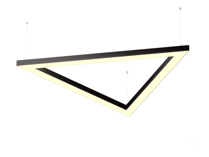 Светильник Треугольник S50 (RAL9005/3x811/LT70 — 3K/52W) - фото 1