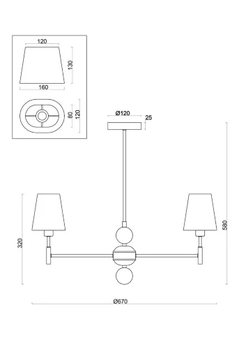 Люстра Freya FR2028PL-03N (Никель) - фото 3