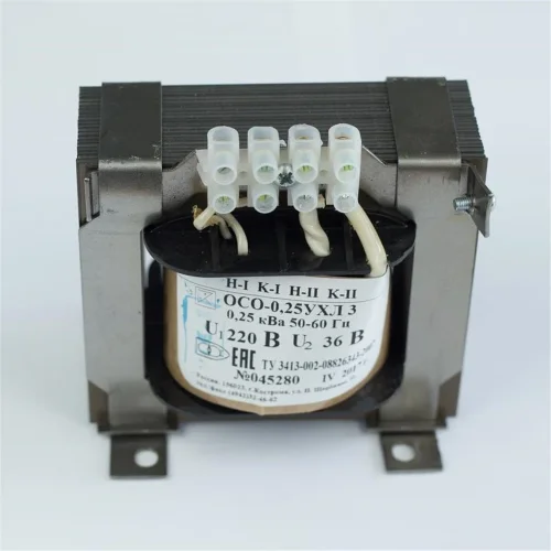 Трансформатор ОСО-0.25-09 220/24В УХЛ3 Кострома ОС0000002215 - фото 2