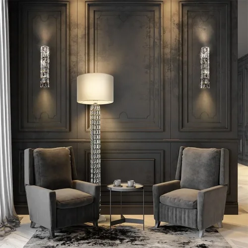 Напольный светильник (торшер) Talento E27х1 60Вт (Хром) - фото 18