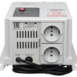 Стабилизатор напряжения АСН-1000 Н/1-Ц Lux 1ф 1кВт IP20 настен. релейный с двумя розетками Ресанта 63/6/14