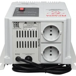 Стабилизатор напряжения АСН-1000 Н/1-Ц Lux 1ф 1кВт IP20 настен. релейный с двумя розетками Ресанта 63/6/14