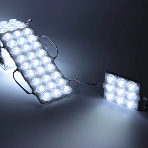 Светодиодный модуль 9 led 3030 MOD115 (12V, 5W, cool white, IP65) - фото I