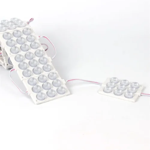Светодиодный модуль 9 led 3030 MOD115 (12V, 5W, cool white, IP65) - фото II
