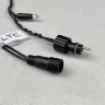 Гирлянда Нить с Колпачком 10м Экстра Тепло-Белая 24В, 100 LED, Провод Черный ПВХ, IP65. Фото 4.