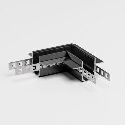 Slim Magnetic Коннектор угловой для встраиваемого шинопровода под ГКЛ 9,5мм (черный) 85214/00 85214/00