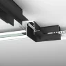 Slim Magnetic Коннектор угловой для встраиваемого шинопровода под ГКЛ 9,5мм черный 85214/00 85214/00 - фото
