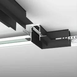 Slim Magnetic Коннектор угловой для встраиваемого шинопровода под ГКЛ 9,5мм черный 85214/00 85214/00 (067508)