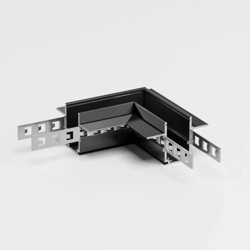 Slim Magnetic Коннектор угловой для встраиваемого шинопровода под ГКЛ 9,5мм черный 85214/00 85214/00 - фото 2