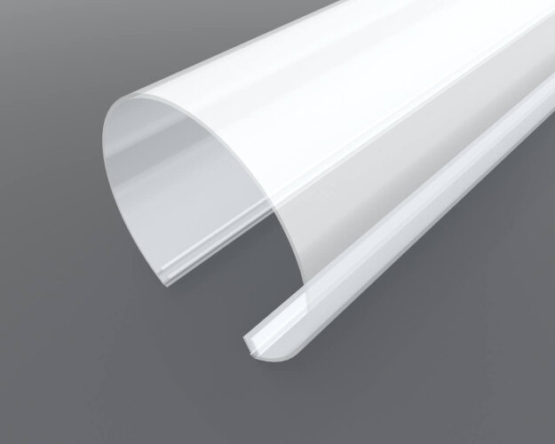 Рассеиватель поликарбонатный для профиля трубчатый LC-LRM-M60-3 матовый - фото