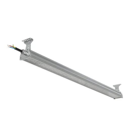Светильник светодиодный ДСП WP 24 C 120W W 840 L1200 SI CL 1280х100х85мм 120Вт 4000К IP66 пылевлагозащ. Русский Свет 27072423919 - фото
