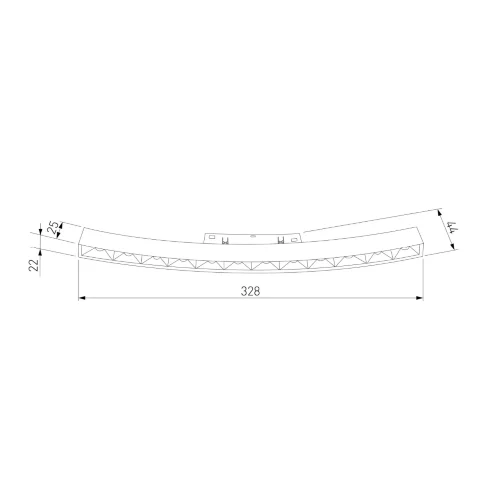 Slim Magnetic Трековый светильник для радиусного шинопровода 12W 4200K Intenso чёрный Ø 800мм 85184/01 - фото 4