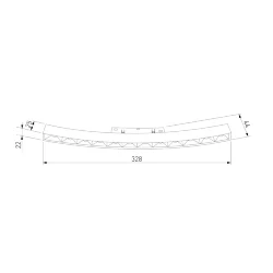 Slim Magnetic Трековый светильник для радиусного шинопровода 12W 4200K Intenso чёрный Ø 800мм 85184/01 (066512)