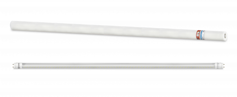 Лампа светодиодная LED-T8-П-PRO 20Вт 230В G13 6500К 2000Лм 1200мм прозрачная неповоротная IN HOME - Фото