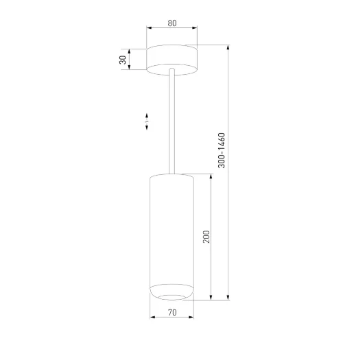 Подвесной светодиодный светильник 10W 4000K чёрный 50250 LED - фото 4