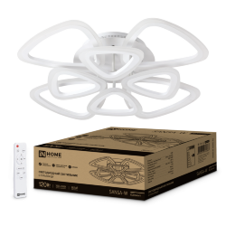 Светильник светодиодный ELEGANT SANSA-W 120Вт 230В 3000-6500K 650х650х130мм c пультом ДУ белый IN HOME