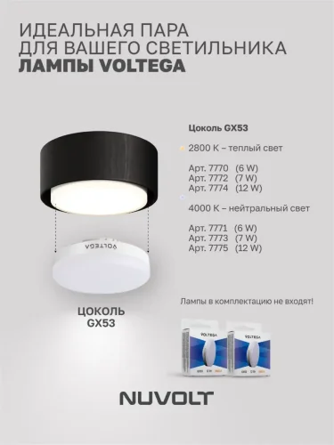 Потолочный светильник NUVOLT LDL-008BW (Черное дерево) - фото 17