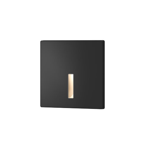 DK1030-BK Светильник встраиваемый в стену, IP 20, LED 3000K, 3 Вт, черный, алюминий. Фото 4