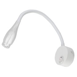 ULT-F22-3W-4000K IP20 WHITE Светильник светодиодный настенный гибкий для интерьерного освещения, 85-265В, Белый свет 4000К, Белый, TM Uniel