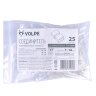 UTC-Q220 K12-B67-NNN CLEAR 025 POLYBAG Соединитель контактный прямой для светодиодных лент 220В 5050 12-14мм, 2 контакта, цвет прозрачный, 25 штук в пакете - фото 3