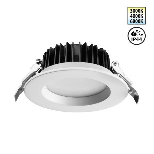 Встраиваемый светодиодный светильник с переключателем цветовой температуры «Novotech» 359413, серия: DRUM. Фото 1.