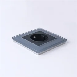 Рамка из стекла на 1 пост Favorit серый W0011115