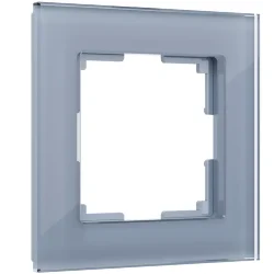 Рамка из стекла на 1 пост Favorit серый W0011115
