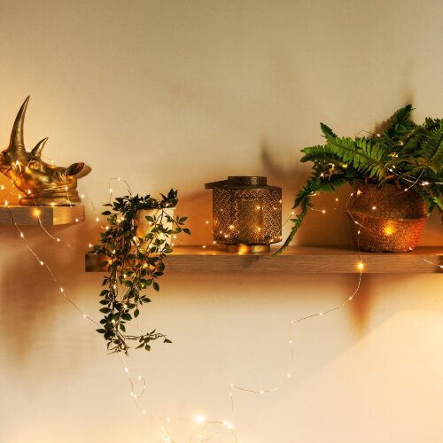 ULD-S5000-500-DTA-RC WARM WHITE IP44 DEW Гирлянда светодиодная Роса, 50м, 500 светодиодов, Теплый белый свет, Пульт ДУ в-к, Провод прозрачный - фото 7