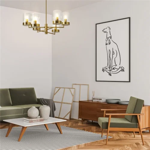 Подвесной светильник Freya FR5426PL-08BS (Латунь) - фото 4