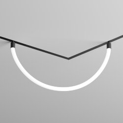 Гибкий рассеивающий матовый светильник SMART RAY 18W DIM 3000K-6000K, длина плафона 1.5м, черный, Denkirs DK8060-BK