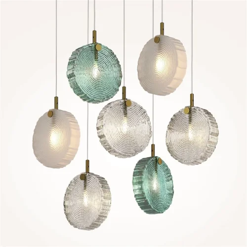 Подвесной светильник Frozen G4х7 (Латунь) - фото 5