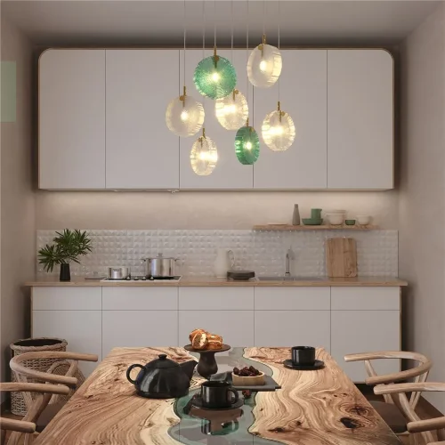 Подвесной светильник Frozen G4х7 (Латунь) - фото 7