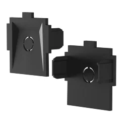 Комплект заглушек к встраиваемому шинопроводу Radity 2шт (Черный)