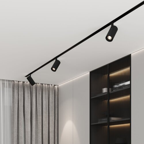 Basic System Comel Трековый поворотный светильник 10W 4200K черный - Фото 5