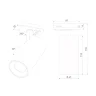 Basic System Comel Трековый поворотный светильник 10W 4200K черный 85210/01 - фото 4