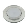 DLS-L156 GX53 GLASSY-CLEAR 3D Светильник декоративный встраиваемый, серия Luciole, Без лампы, цоколь GX53, Доп, светодиодная подсветка 4Вт, Металл-стекло, Зеркальный-Прозрачный, эффект 3D - фото 1