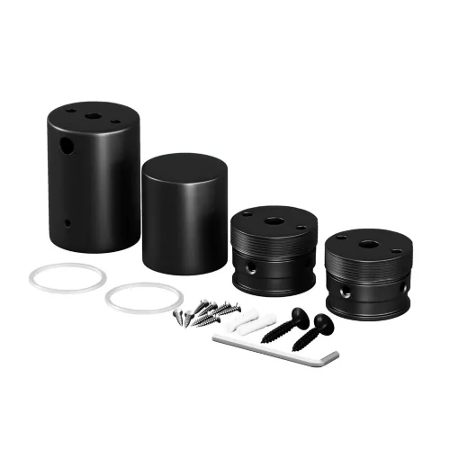 Набор для вертикального накладного монтажа Nemo D25 черный (Черный) - фото