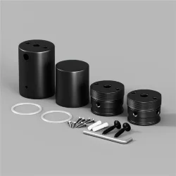 Набор для вертикального накладного монтажа Nemo D25 черный (Черный)